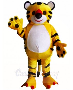 Cute Yellow Tiger Mascot Costumes Animal 