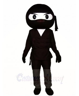 Black Ninja Warrior Mascot Costumes People 