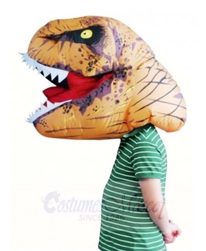 Jurassic World Inflatable Dinosaur Tyrannosaurus Rex Mask Headgear Only Halloween Christmas Xmas 