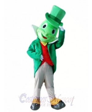 Green Jiminy Cricket Mascot Costumes Insect