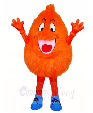 Fluffy Orange Monster Mascot Costumes 