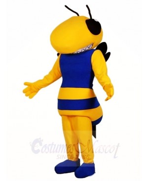 Royal Blue and Yellow Hornet Bee Mascot Costumes Insect