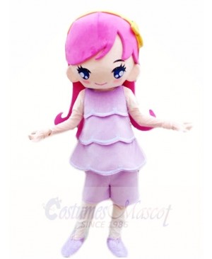 Pink Princess Mascot Costumes Cartoon