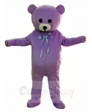 Purple Teddy Bear Mascot Costumes Animal 