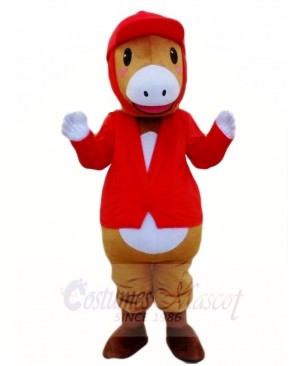 Riding Red Horse Parade Equestrianism Mascot Costumes Animal 