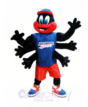 Black Spider Mascot Costume Richmond Spiders Mascot Costumes