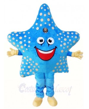 Blue Starfish Mascot Costumes Sea
