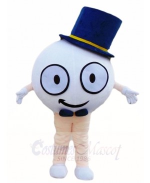 Golf Ball with Hat Mascot Costumes Sport