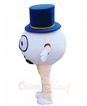 Golf Ball with Hat Mascot Costumes Sport