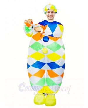 Clown Joker Inflatable Halloween Blow Up Costumes for Adults