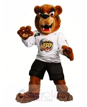 Fierce Brown Bear Mascot Costume Grizzlies Mascot Costumes