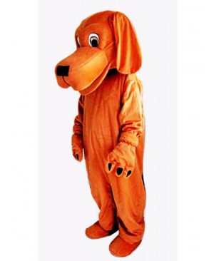 Loyal and Tame Brown Dog Mascot Costume