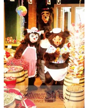 Cute Papa Bear Mascot Costume
