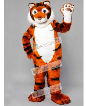 Friendly Tiger Mascot Adult Costume