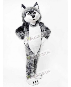 Gray Wolf Mascot Costume