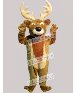 Cute Christmas Elk Deer Mascot Costume