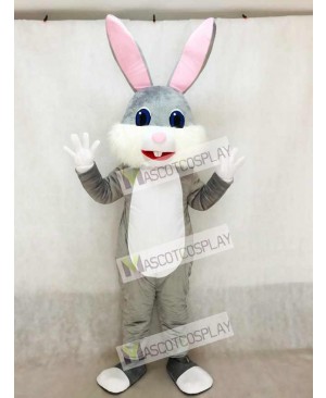 Grey Easter Bunny Rabbit Mascot Costume