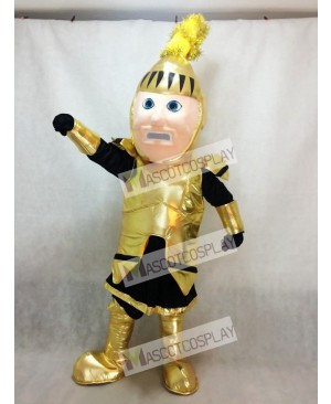 Golden Adult Knight College of St Rose Mascot Costume