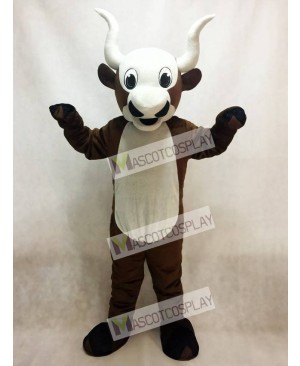 Yak Mascot Costume with White Belly