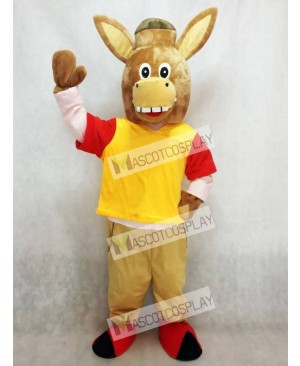 Brown Martin the Donkey Mascot Costume Animal