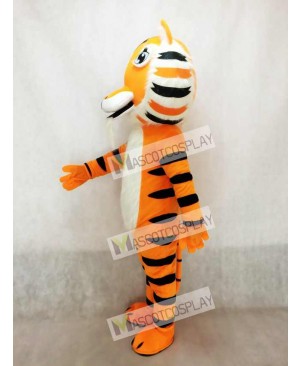 Cute Yellow India Tiger Mascot Costume