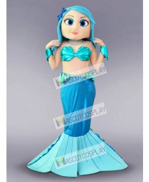 Blue Mermaid Mascot Costume