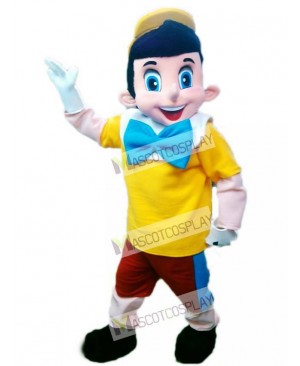 Pinocchio Mascot Costume Cartoon Character
