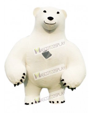 White Polar Bear Mascot Costume