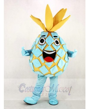 Aqua Pineapple Pete Fruit Mascot Costume Cartoon