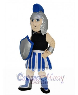 Blue Knight Mascot Costume People