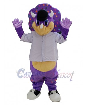 Triceratops mascot costume