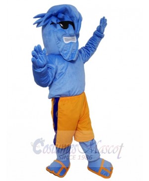 Willy the Wave Blue Waves with Sunglasses Mascot Costume