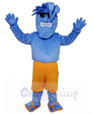 Willy the Wave Blue Waves with Sunglasses Mascot Costume