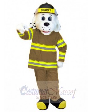 Sparky the Fire Dog mascot costume