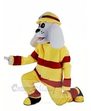 New Sparky the Fire Dog Mascot Costume Cartoon	