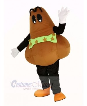 Brown Nose Mascot Costume Cartoon