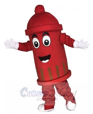 Red Public Utilities Fire Hydrant Mascot Costumes