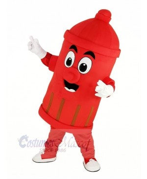 Red Public Utilities Fire Hydrant Mascot Costume