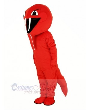 Red Cobra Snake Mascot Costume Animal