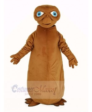 E.T. Alien Mascot Costume Brown Color