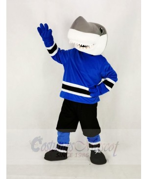 School Sharks with Black Sweatpants Mascot Costume College