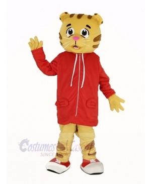 Daniel Tiger with Red Coat Mascot Costume