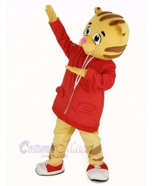 Daniel Tiger with Red Coat Mascot Costume