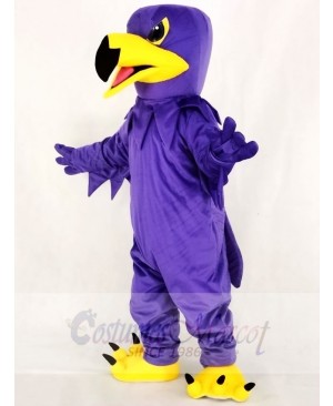 Purple Night Hawk Mascot Costume School