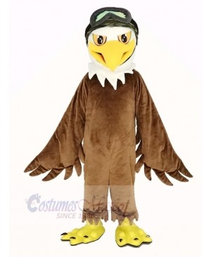 Cool Brown Eagle Mascot Costume