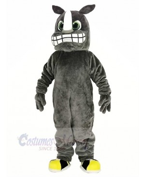 Gray Rhino Mascot Costume Animal	