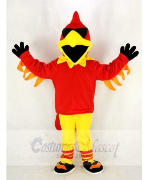 Rock Rooster Mascot Costume Cartoon	