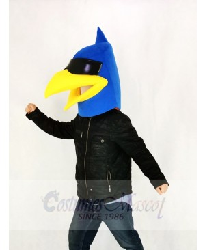 Blue Bird Only Head Mascot Costume Cartoon