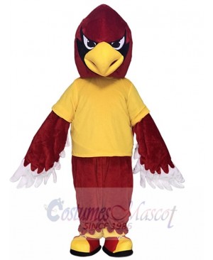 Red Cardinal in Yellow Shirt Mascot Costumes Bird Animal