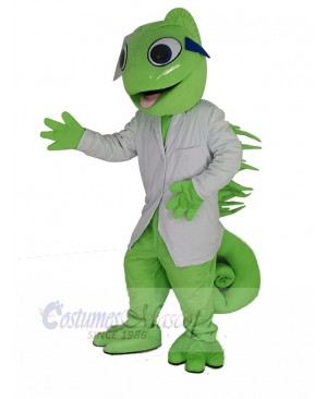 Chameleon Lizard Iguana Green Reptile Mascot Costume